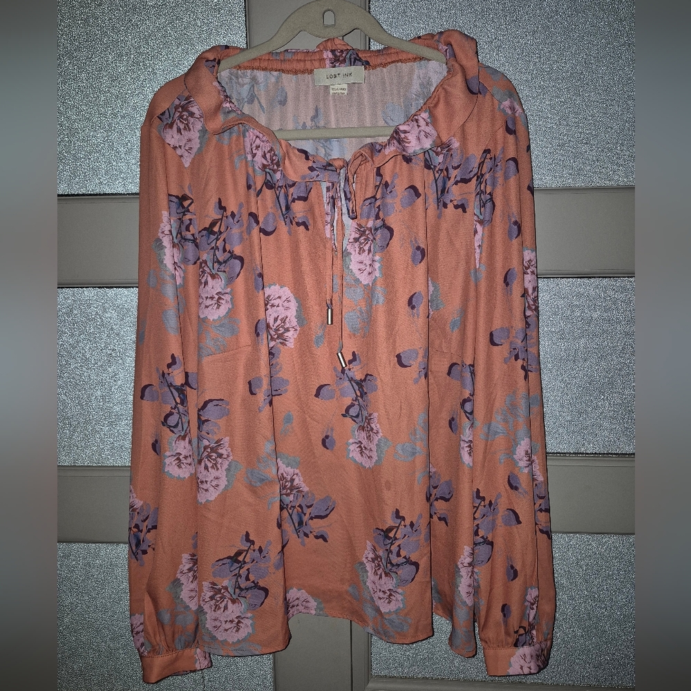 Floral Peach Blouse